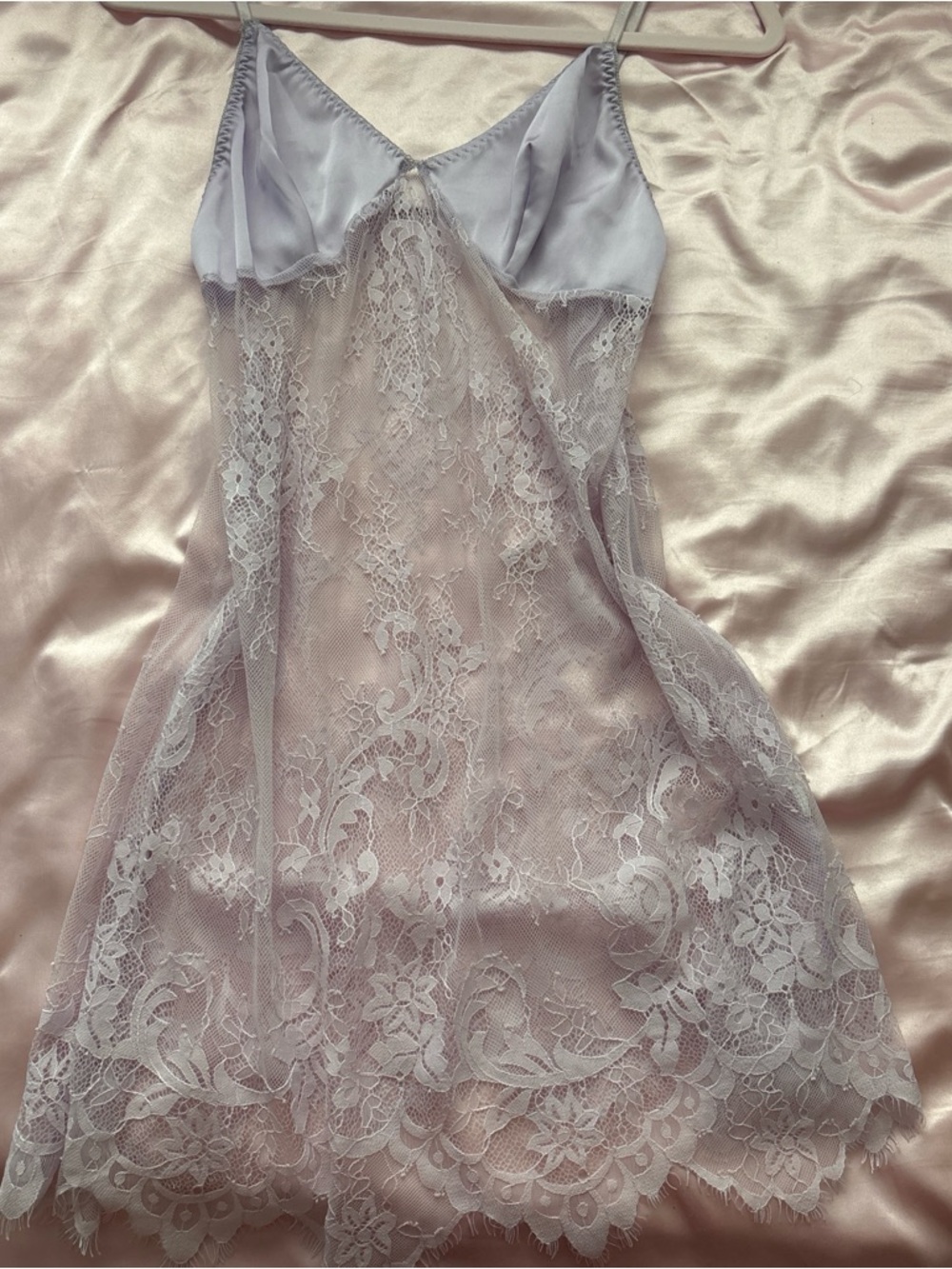 Lace Slip Dress in Light Lavender